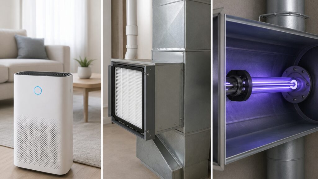 Three Main Types of Home Air Purification