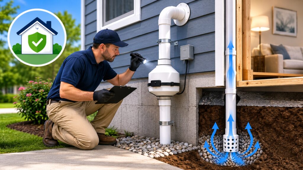 Radon Mitigation System Inspection